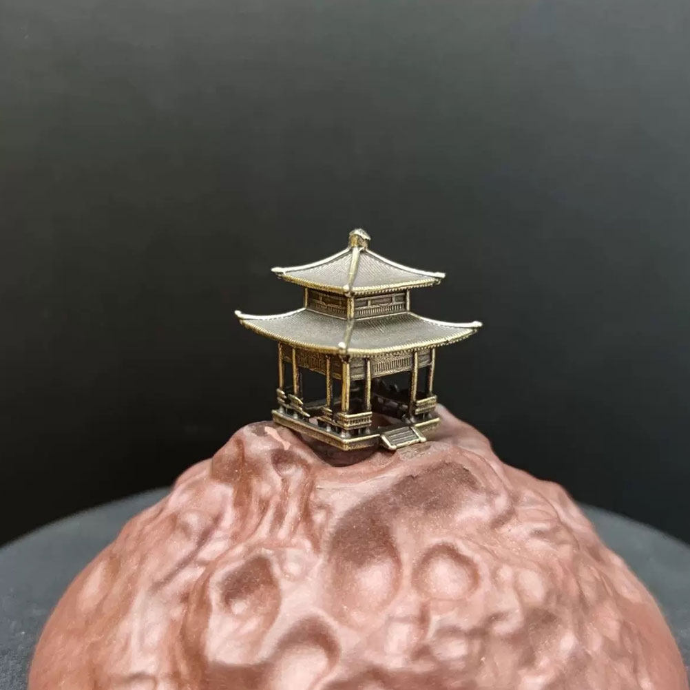 Bonsai Garden Set Up - Adorno de Latón para Pabellón, Estilo