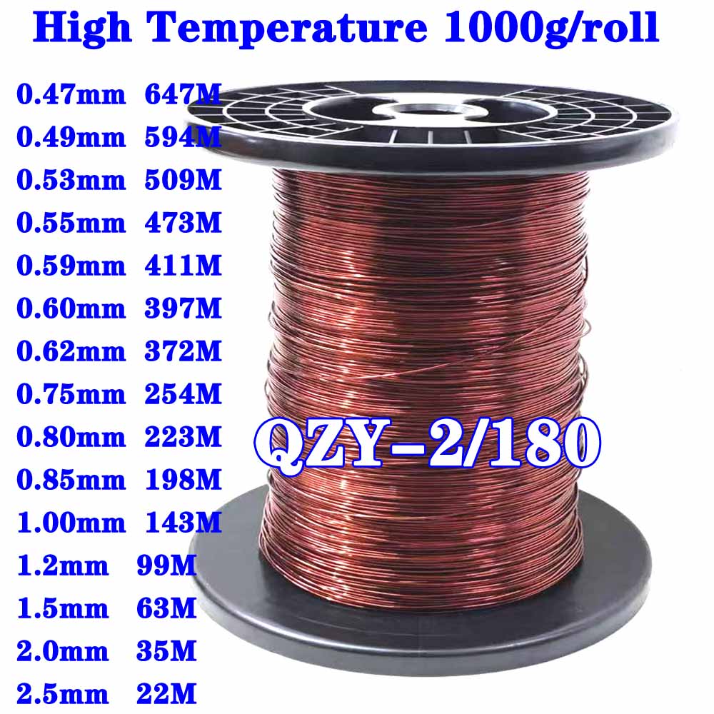 Alambre Esmaltado QZY-2/180 de - Copper Wire Roll reseña y precio