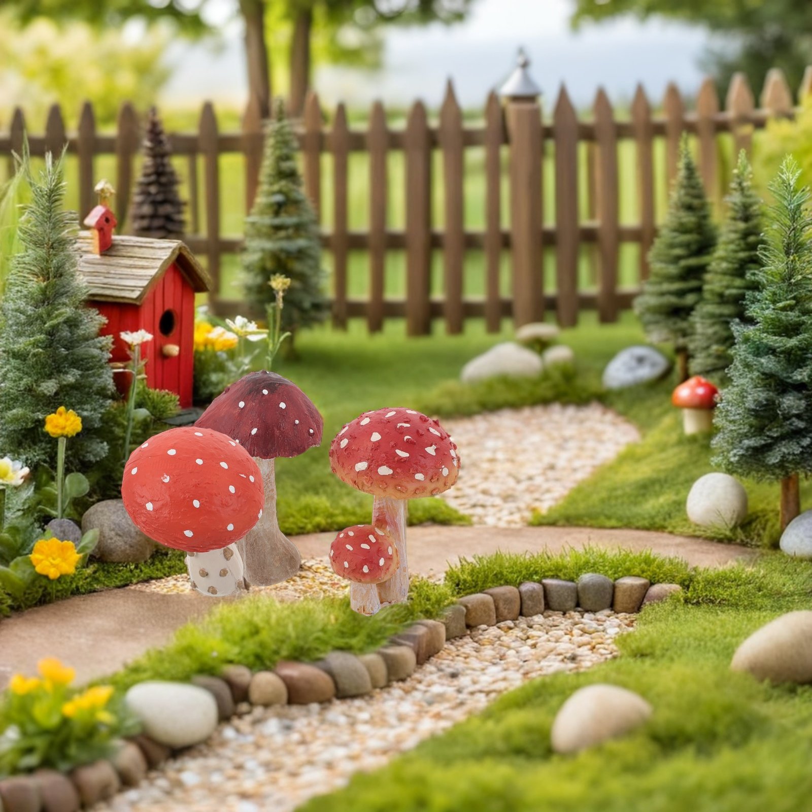 Juego de 3 Estatuas de Jardín  - Bonsai Garden Set Up reseña y precio