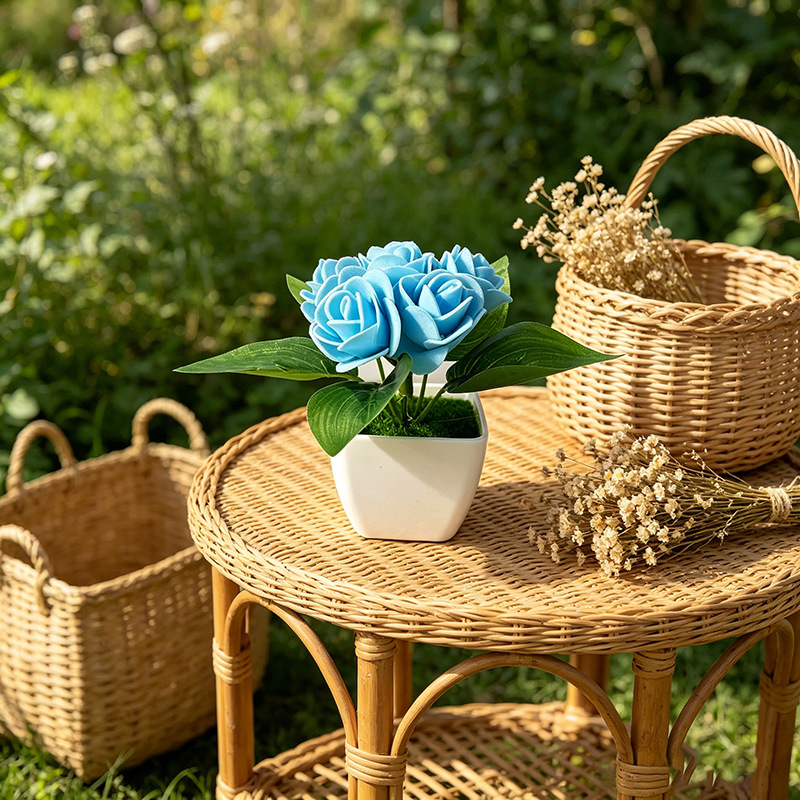 4 piezas de rosas artificiales - Bonsai Garden Shop reseña y precio