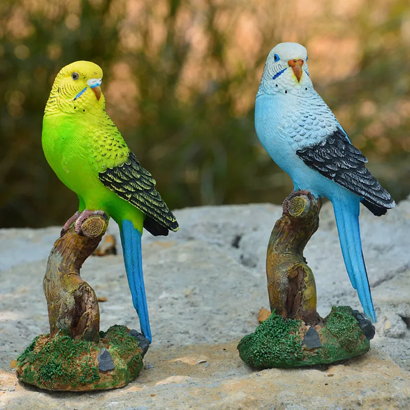 Estatua de Loro de Resina, Ado - Bonsai Garden Wall reseña y precio