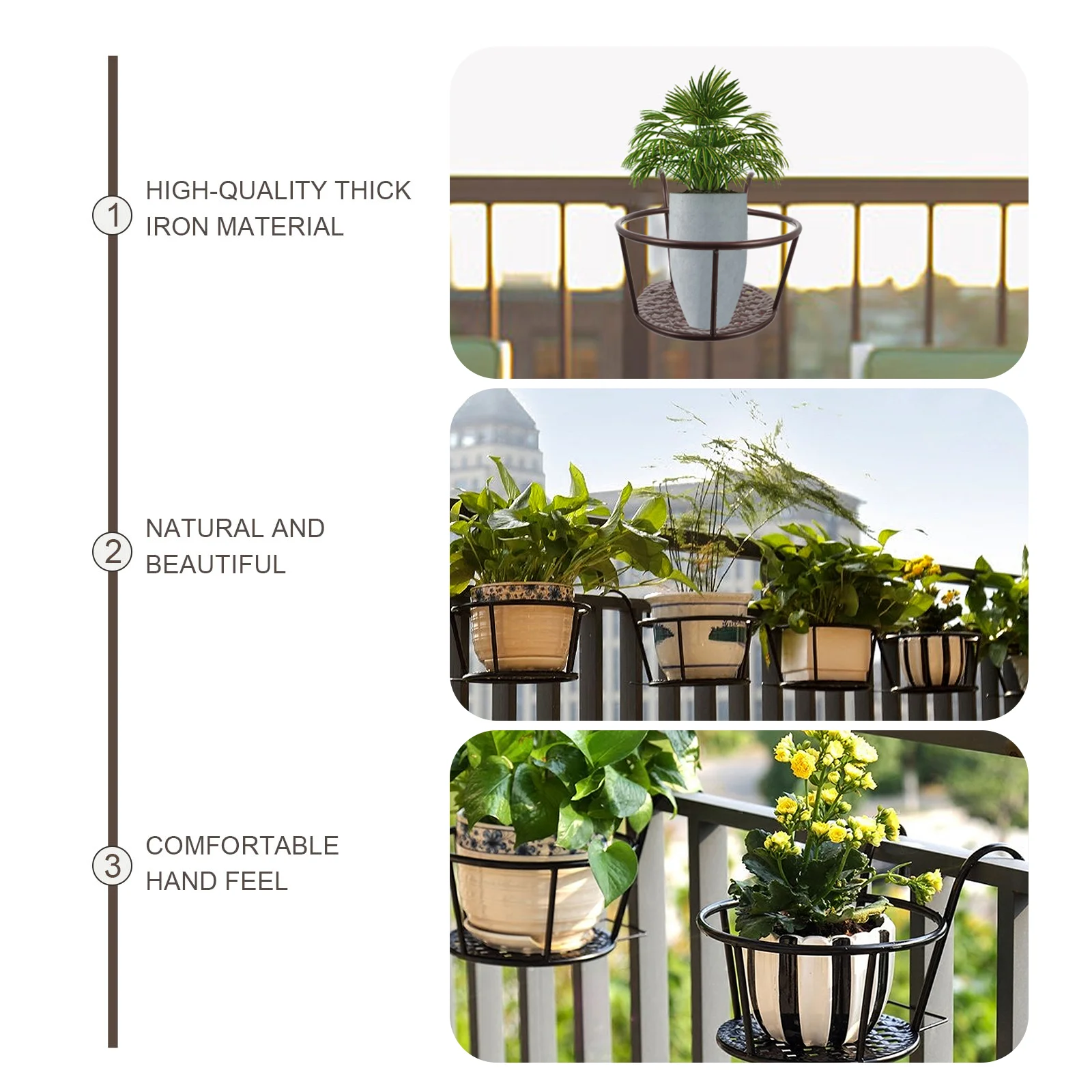 Soporte para maceta de hierro  - Bonsai Garden Wall reseña y precio
